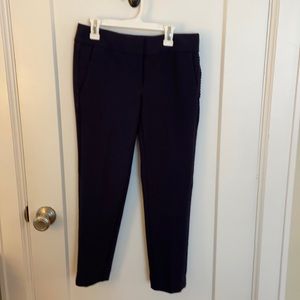 Navy Blue LOFT Petites Trousers